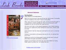Tablet Screenshot of leahbrooke.net